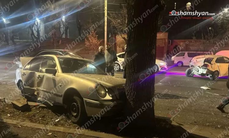 Բաղրամյան պողոտայում վթարի վայր ժամանած շտապօգնության ավտոմեքենան վթարի է ենթարկվել