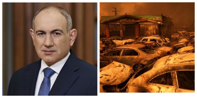 Փաշինյանն աջակցության խոսքեր է հղել անտառային հրդեհներից տուժած Կալիֆոռնիայի բնակիչներին