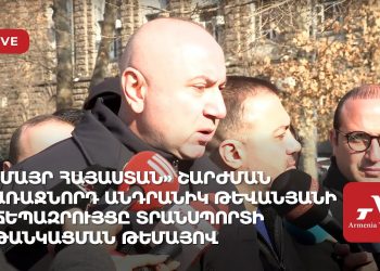 «Մայր Հայաստան» շարժման առաջնորդ Անդրանիկ Թևանյանի ճեպազրույցը տրանսպորտի թանկացման թեմայով (ուղիղ)