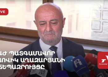 ԱԺ պատգամավոր Հովիկ Աղազարյանի ճեպազրույցը (ուղիղ)