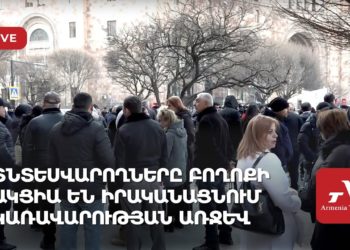 Տնտեսվարողները բողոքի ակցիա են իրականացնում կառավարության առջև (ուղիղ)