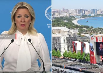 «Բաքվի հետ հարաբերությունները բարձր մակարդակի վրա են». Զախարովան` Հաղթանակի շքերթին Ալիևի բացակայության մասին
