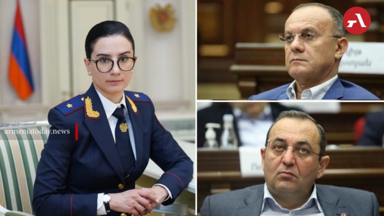 Դատախազությունը միջնորդել է ԱԺ նախագահին՝ Սեյրան Օհանյանին ու Արծվիկ Մինասյանին անձեռնմխելիությունից զրկելու համար