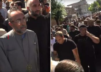 Միքայել Սրբազանը հոգևորականների ու քաղաքացիների հետ երթով շարժվում է Երևան
