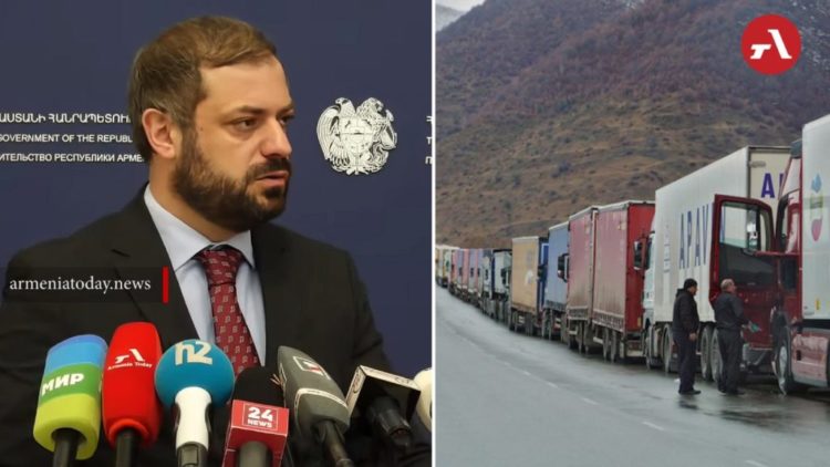 «Врать плохо»: Папоян опроверг сообщение о возвращении грузовиков с армянской сельхозпродукцией с «Верхнего Ларса»