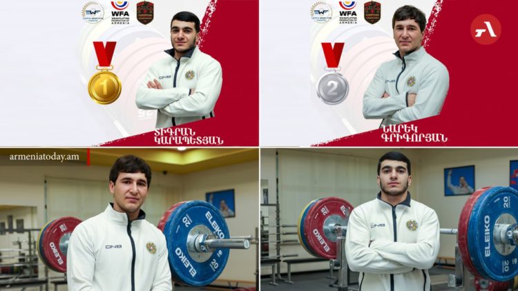 Армянские спортсмены взяли золото и серебро на чемпионате Европы U23 по тяжелой атлетике