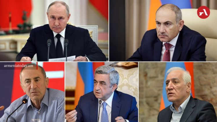 Պուտինն Ամանորի և Սուրբծննդյան առթիվ շնորհավորել է Հայաստանի գործող և նախկին ղեկավարներին