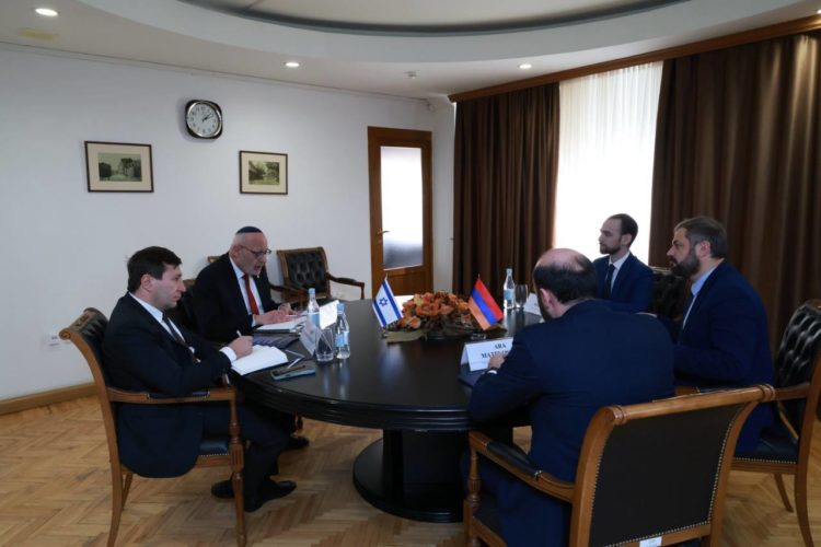 Պապոյանն Իսրայելի դեսպանի հետ քննարկել է TRIPP նախագիծը և տնտեսական համագործակցության ընդլայնման հարցը