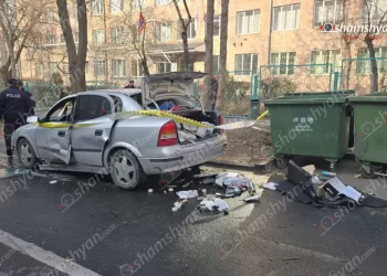 Երևանի ինֆորմատիկայի պետական քոլեջի մոտ Opel-ի պայթյունի հետևանքով կա տուժած․ ԶԼՄ