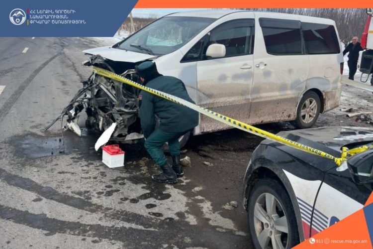 Երևան-Երասխ ավտոճանապարհին վթարի հետևանքով 4 մարդ է տուժել