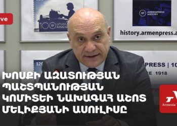 Проходит пресс-конференция главы Комитета по защите свободы слова Ашота Меликяна (прямое включение)