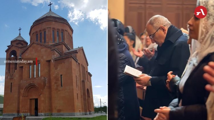 Փաշինյանի ներկայությամբ Սևանի Սուրբ Հրեշտակապետաց եկեղեցու պատարագին հնչել է վեհափառի անունը. ԶԼՄ
