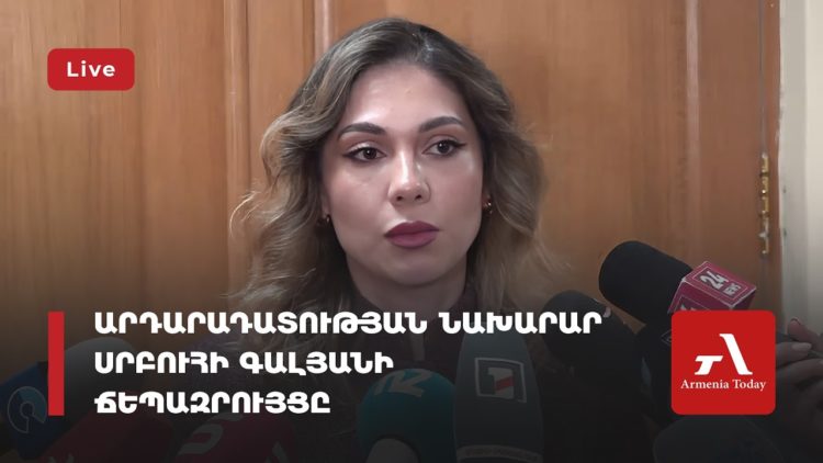 Արդարադատության նախարար Սրբուհի Գալյանի ճեպազրույցը (ուղիղ)