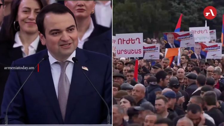 Партия «Сильная Армения» провела митинг и шествие в Ереване