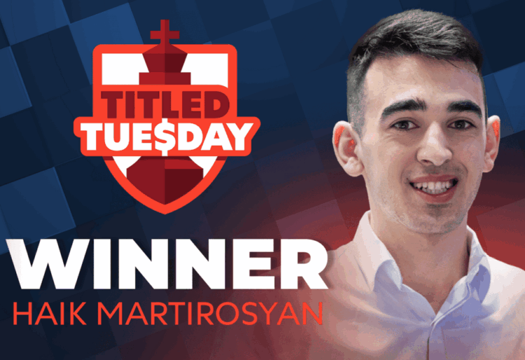 Мартиросян выиграл Titled Tuesday и вошел в число лидеров чемпионата Европы по шахматам