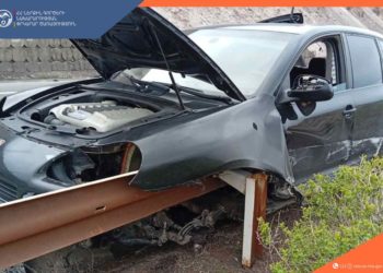 Երևան-Սևան ավտոճանապարհին մեքենան բախվել է արգելապատնեշին, վարորդը մահացել է․ ՆԳՆ