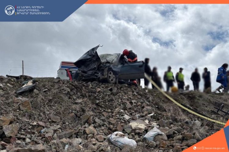 Շիրակի մարզում ավտոմեքենաների բախման հետևանքով կա 5 զոհ և 3 տուժած. ՆԳՆ