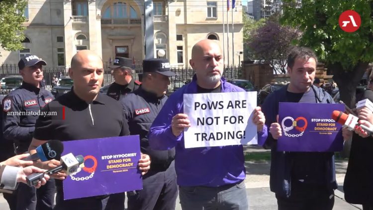 Բողոքի ակցիա քաղբանտարկյալներին ազատելու կոչով՝ ՀՀ-ԵՄ գագաթնաժողովի համատեքստում