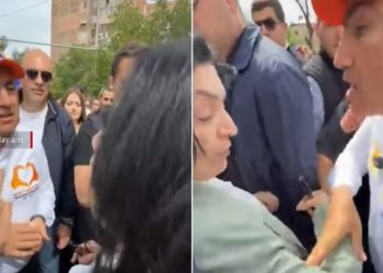 «Вы украли мою родину» и «обязаны меня слушать»: перепалка Пашиняна в Арабкире