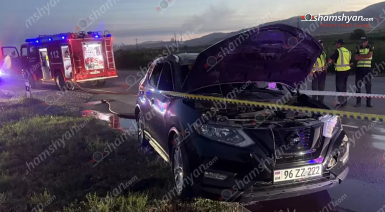 Число погибших при возгорании автомобиля на трассе Ереван — Ерасх выросло до четырех