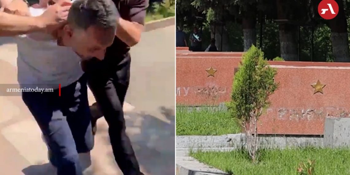Полиция задержала подозреваемого в повреждении мемориала «Мать Армения» в Гюмри