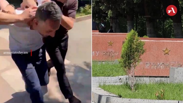 Полиция задержала подозреваемого в повреждении мемориала «Мать Армения» в Гюмри