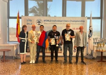 Саркисян стал вице-чемпионом мира по шахматам среди лиц с ограниченными возможностями