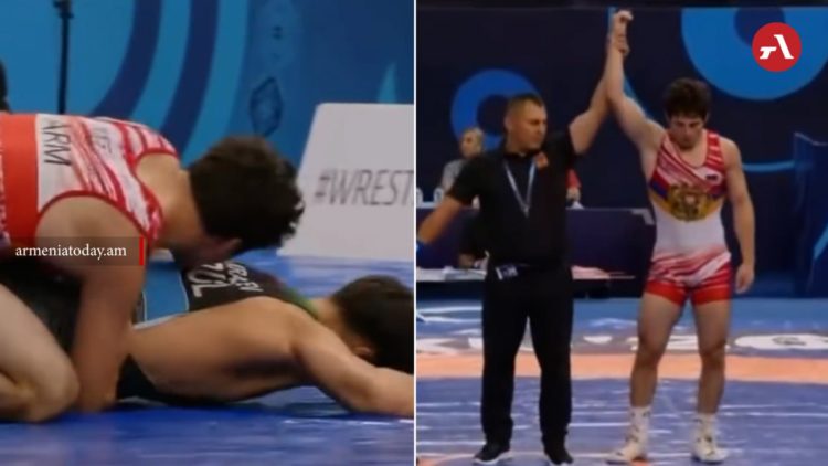 Армения завоевала первую медаль на чемпионате мира по борьбе в Баку