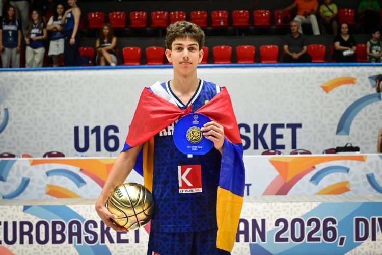 Энтони Саркисяна признали самым ценным игроком чемпионата Европы