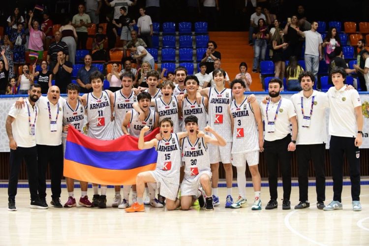 Сборная Армении U16 по баскетболу выиграла чемпионат Европы в дивизионе C