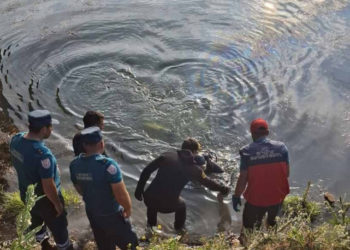 Автомобиль упал в реку Раздан: водитель погиб