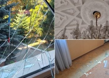СМИ сообщили о повреждении посольства Азербайджана в Киеве при ракетном ударе